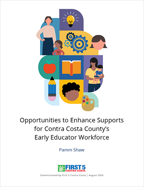 First5CoCo's tweet photo. We're proud to share the release of a new report highlighting both the strengths of Contra Costa County's early education workforce and the challenges that continue to threaten its stability: https://t.co/fusdXngeiH https://t.co/SdF8lJ0nis