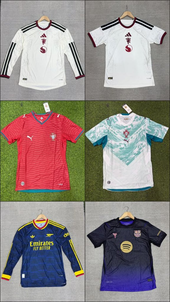 Pitchpr0's tweet photo. All Available in Player Version.
Size:M to 2XL
Price:22k
Location:Kaduna
Delivery Nationwide

⚠️ PitchPro is an independent brand. We are not affiliated with, endorsed by, or sponsored by any football club, league, or sportswear brand. https://t.co/bAHhiNm0vg