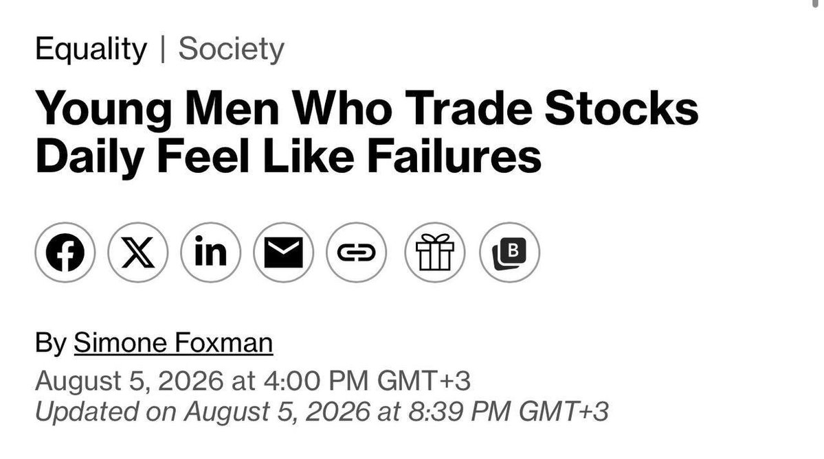 N0v1q's tweet photo. 64% OF YOUNG TRADERS FEEL LIKE FAILURES — USA STATISTICS

After seeing photos and posts on social media about lavish lifestyles and success, the thought that everyone else is getting rich while they're not constantly lingers in their heads. 

Even those who earn a stable income from trading end up undervaluing themselves!