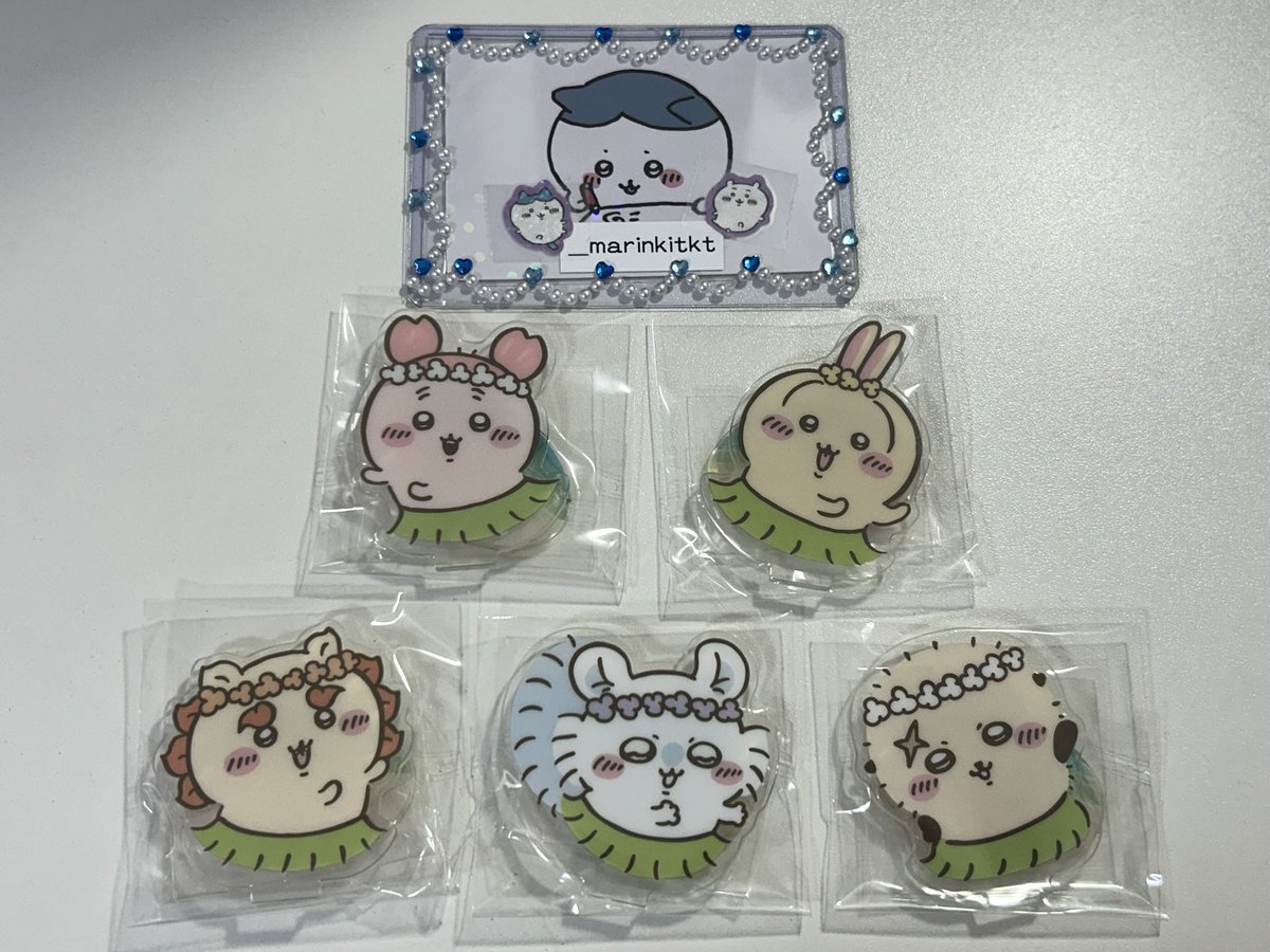 _marinkitkt's tweet photo. 【交換】映画 ちいかわ
海辺でダンスなアクリルスタンド アクスタ

譲 ☁️ うさぎ､古本屋(カニ)､モモンガ､シーサー､ラッコ
求 ☁️ ハチワレ
1点ずつの交換OKです(※うさぎのみ､他キャラクターとまとめて交換優先です🙇‍♀️)

郵送での交換希望です📮
お気軽にお声掛けください♪ https://t.co/Bz2YY2MKCI