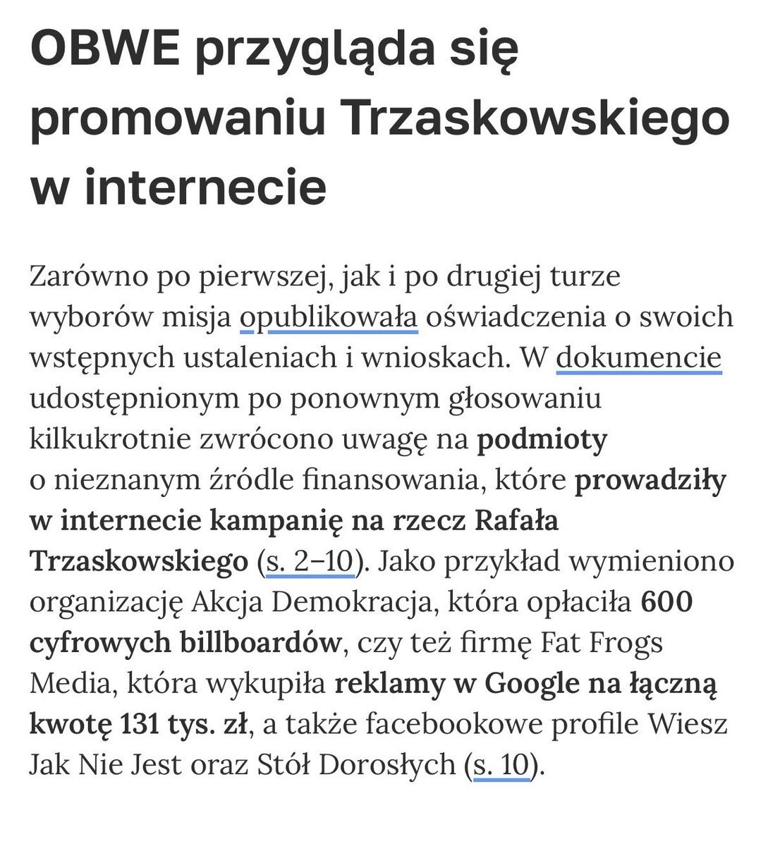 czardam's tweet photo. Firmę Fat Frogs wymienia raport OBWE dotyczący nielegalnego finansowania kampanii prezydenckiej Trzaskowskiego. 

Teraz Fat Frogs będzie prowadzić YouTube ministerstwu Sikorskiego🤡

Czy są jakieś granice? https://t.co/ompf8Cmnhz