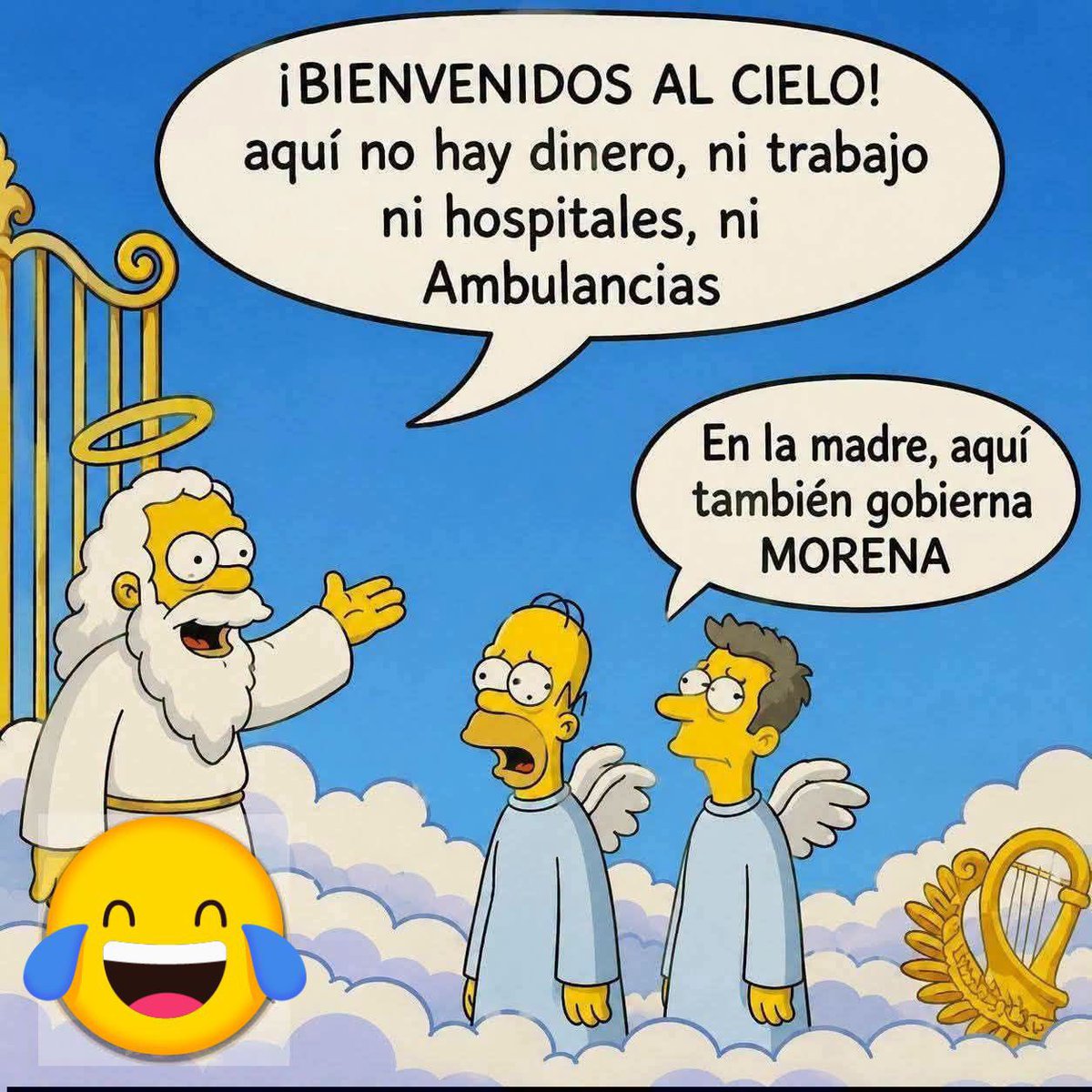 Jackie2theworld's tweet photo. En la tierra como en el cielo, estamos 
jodidos!!! 🤣🤣🤣🤣🤣🤣🤣 https://t.co/UA8CUXymFs
