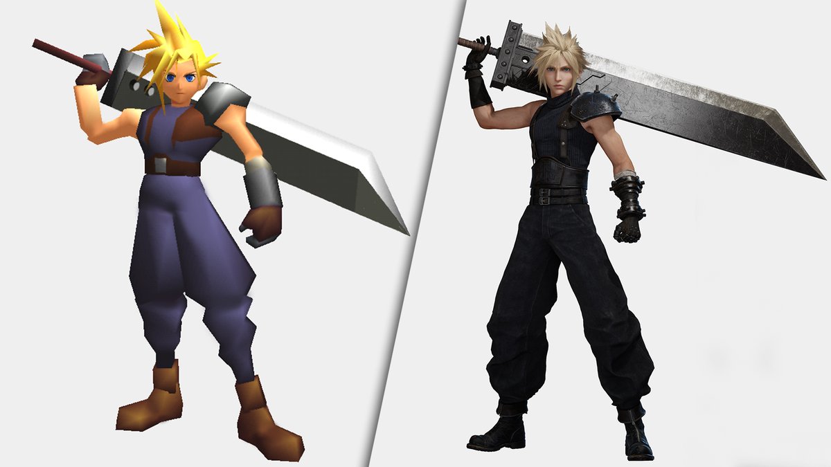Supernerd471's tweet photo. I'm a FF7 purist in the sense that Cloud should have longer and more asymmetrical hair, and wear purple https://t.co/cV10hztPWa