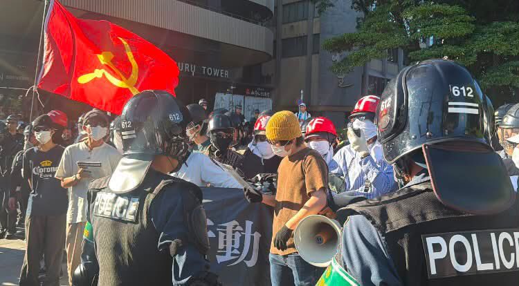 Izumi_Sunagawa's tweet photo. 中核派も左翼も正体隠さなくなって来たよな。

もう、単なる反日の在日じゃねーか！ https://t.co/9cC6sryTPZ
