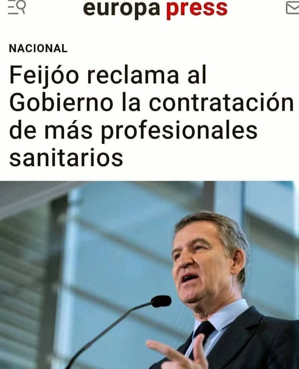 jebl_'s tweet photo. Feijóo pretende presidir España y no tiene puñeteras idea  sobre el reparto de competencias en España: la gestión directa de la sanidad pública y la contratación del personal sanitario es competencia de las Comunidades Autónomas (CCAA)...
Lamentable... https://t.co/zYzQC8z1k6