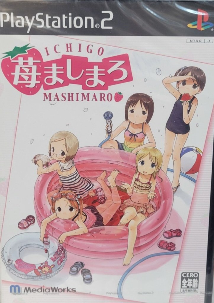 Lukas_h2o_2's tweet photo. Still love that the one official game adaptation of the classic lơļi anime Ichigo Mashimaro...

is a dating sim! And yes, you can date any of the girls, it's peak, pure loļícon media 😭 ! https://t.co/jli6fBRPFx
