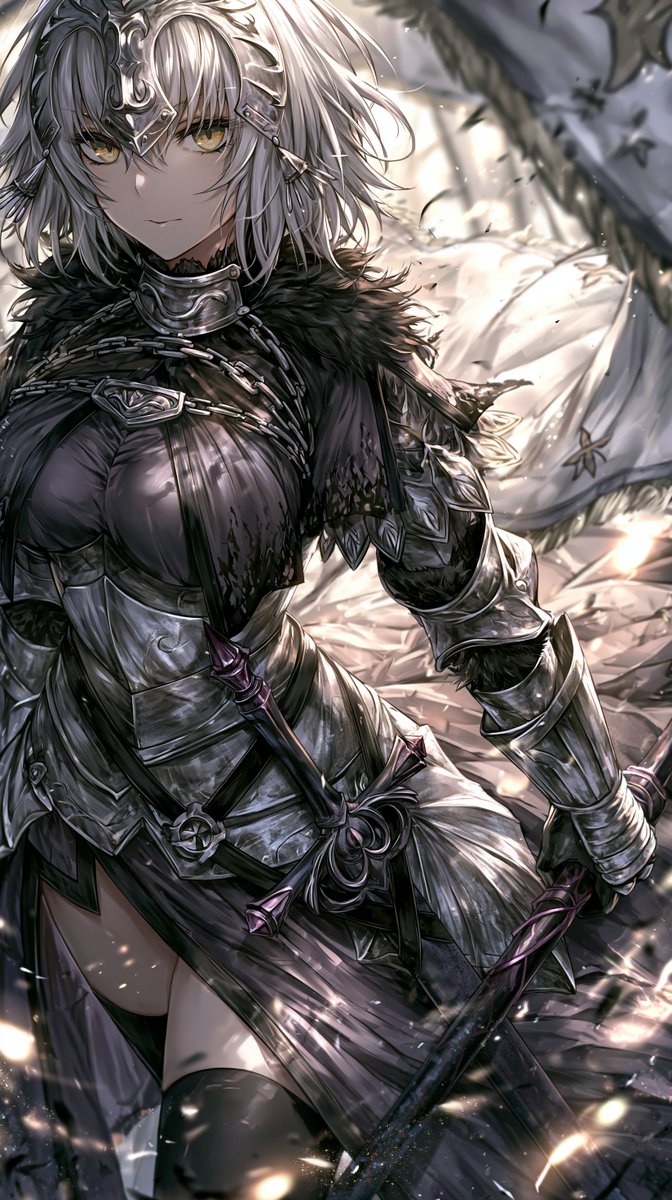 TokenBlack31's tweet photo. #FateGrandOrder #Jalter #AnimeArt Alter Jeanne D Arc https://t.co/hbMElYmbD3
