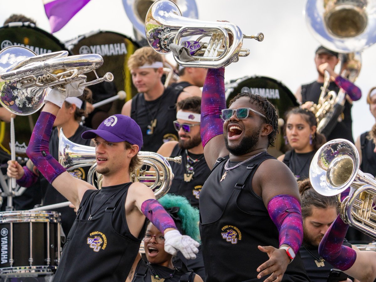 WCU's tweet photo. Our Pride of the Mountains Marching Band is currently ranked #2 in the USA Today Sports Readers' Choice Awards for Best College Marching Band! With your help, we can reach #1! 🎵 

Vote now and help spread the word. Every vote counts!

Vote here: https://t.co/LrACOzpXqA https://t.co/BpQiWBa32t