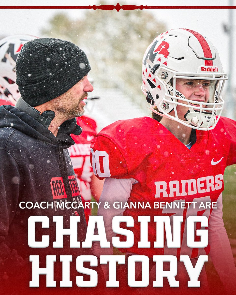 nwc_fb's tweet photo. This season has a chance to be HISTORIC!

#NWCRaiders https://t.co/61yy3oqIEb