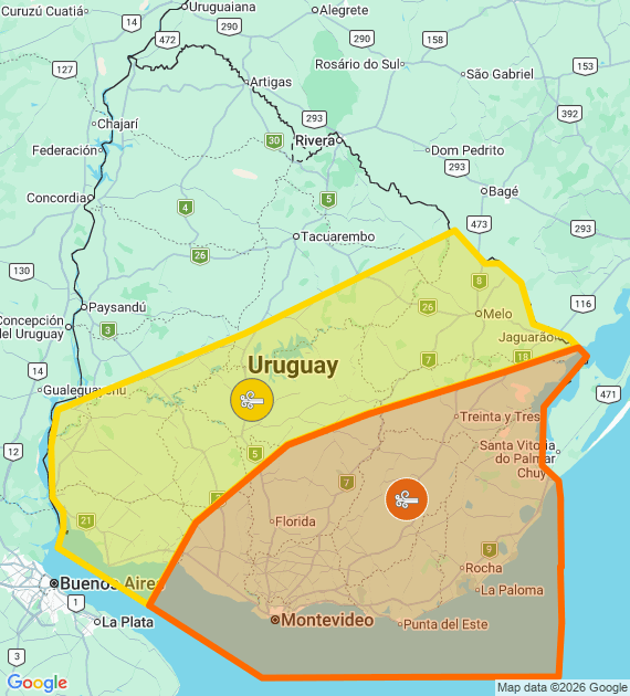 Inumet_'s tweet photo. Advertencia naranja por Vientos muy fuertes y persistentes
Advertencia amarilla por Vientos fuertes y persistentes
Se actualizará a las 06:00 o ante cambios significativos

Más info: https://t.co/zY2u8OFmLu https://t.co/ElRY718pMo