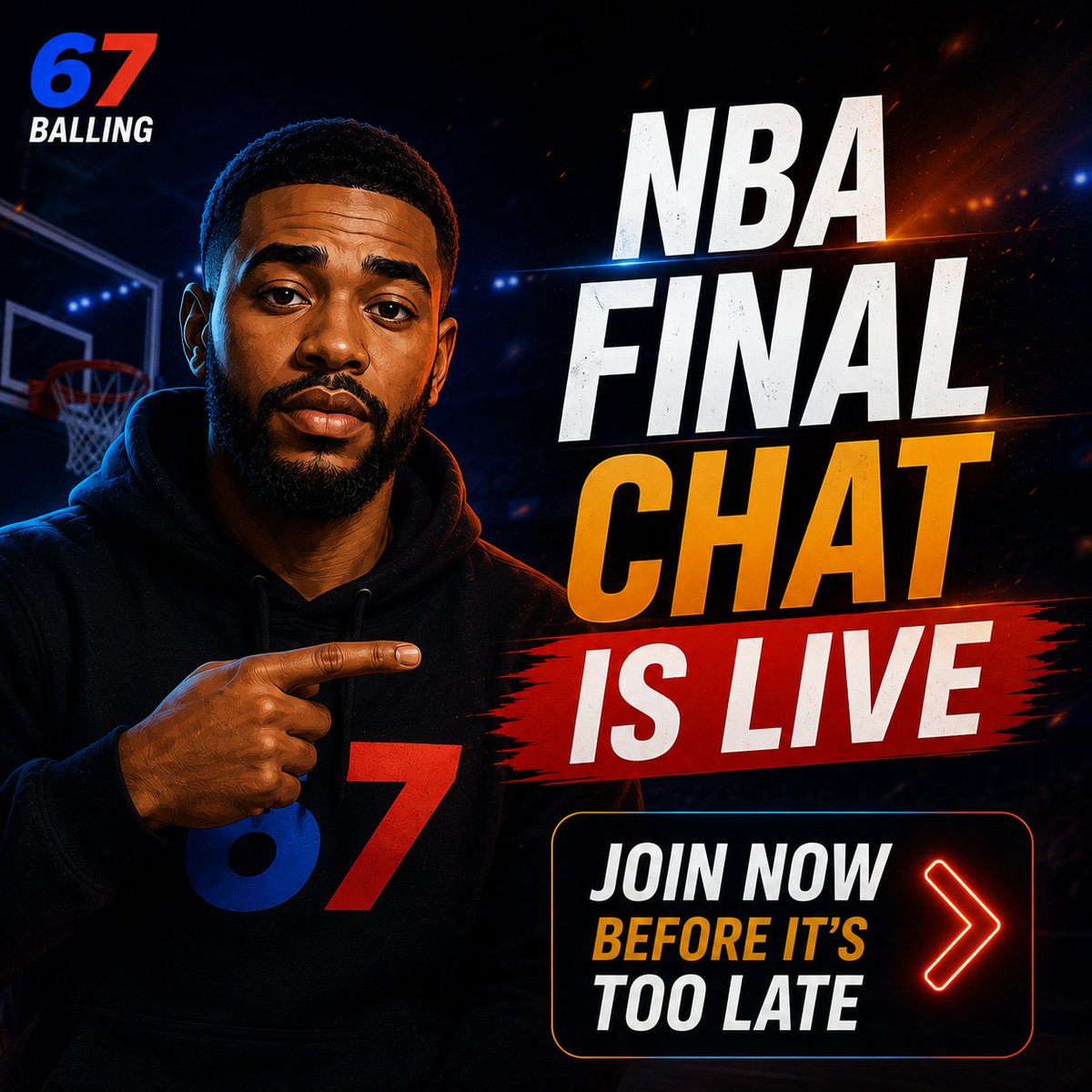 Vermalene_76's tweet photo. 🚨 Don't sleep on this @sixsevenapp update.
The NBA FINALS chat is only available for a limited time, and spots are limited. Once it ends, you'll have to wait and hope more spaces open which isn't guaranteed.

Every successful 🏀 shot earns you an extra attempt in 67 Balling, while the activity in the chat contributes to the $67 buyback mechanism.

If you're already part of the 67 ecosystem, this is one event you probably don't want to miss. Get in early, secure your spot, and make the most of the opportunity while it's still available. ⏳🏀🔥

Tomorrow is already too late, join in NOW‼️