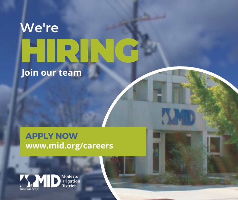mod_irrigation's tweet photo. Join our team! 💧

MID is hiring a Human Resources Assistant and Secretary. 

Apply today! https://t.co/rJ7g9OsUaI