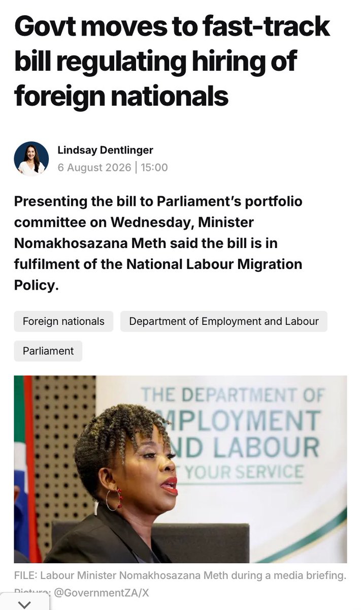 JakesPlyth's tweet photo. Don’t listen to Lindsey.
She’s the type of journo that is meant misdirect context. 

NLMP is a white paper.
Amendment bill is nearing final stages after 4yrs.
They speak to each other, it’s all labour.

The intention here is to make citizens feel as though they don’t have a say. https://t.co/K53iEAQYi4