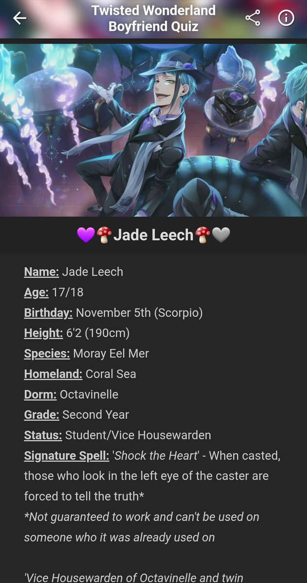 Gloomurai_x's tweet photo. wait I did that twst bf quiz and ?? I got ??? Jade ???? https://t.co/GTpVVw5QwA