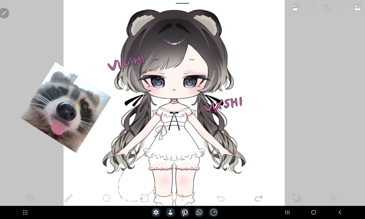 _Vix_shi_'s tweet photo. Racoon girl wip :p 
#wip #adopt #racoon https://t.co/uuZSpMBEra