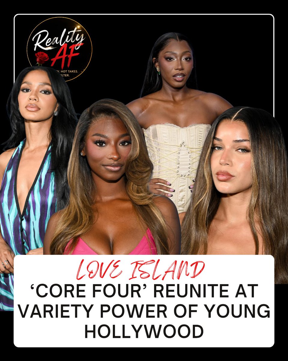 therealityaf's tweet photo. ‘Core Four’ Unite at Variety Power of Young Hollywood. Love Island USA season 8 favorites  favorites Melanie Moreno, Kayda Bosse, Trinity Tatum and Aniya Harvey reunite on the red carpet 

#LoveIslandUSA https://t.co/CYdAopjabA