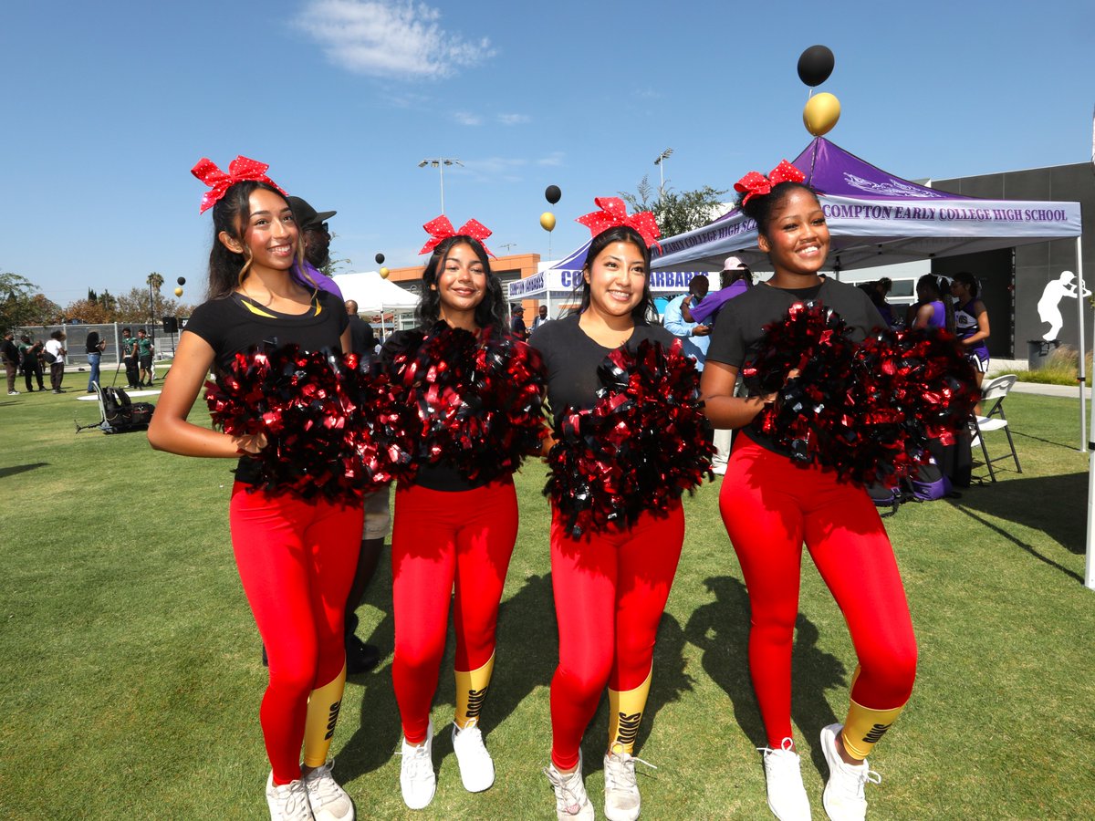ComptonUnified's tweet photo. 🏈 The Hub City League officially debuted with first-ever Football Media Day at Compton High! Scholar-athletes from Cabrillo, @bigtenapaches, @MightyTarbabes, Compton Early College &amp; @DominguezHSDons celebrated the inaugural season of football &amp; flag football. 🎉 #HubCityLeague https://t.co/1gqnnitrWu