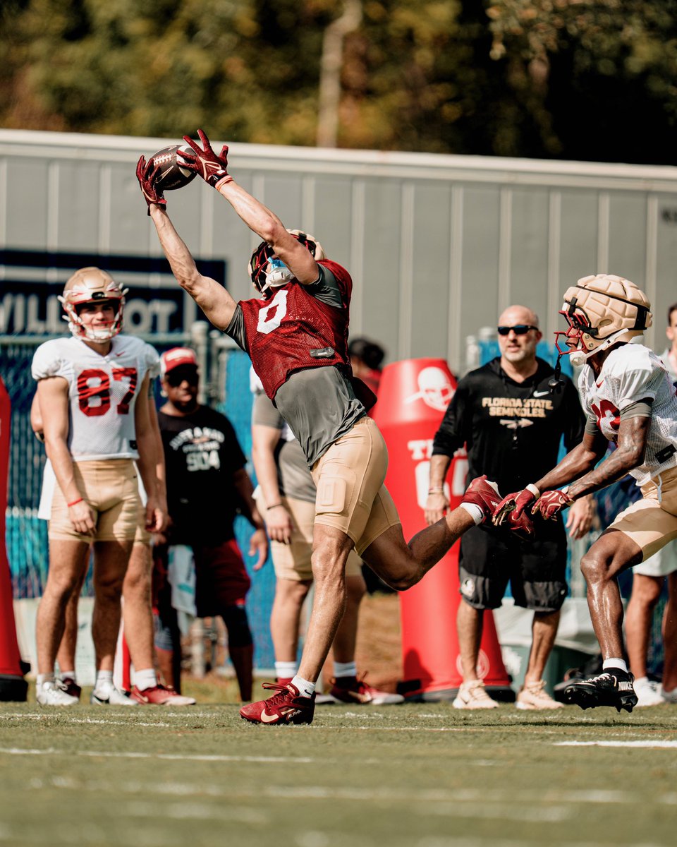 FSUFootball's tweet photo. getting after it 😡 

#NoleFamily https://t.co/lFOTOhnUK2