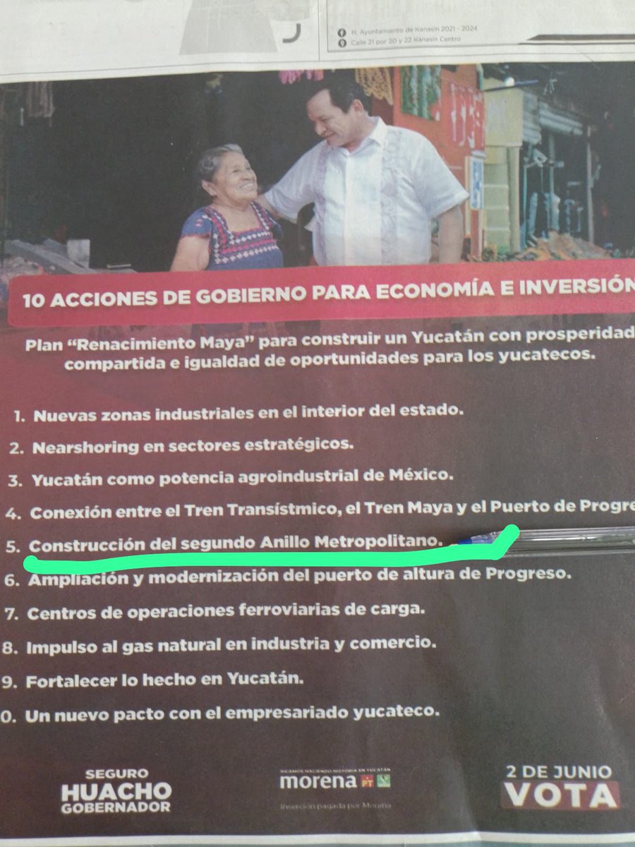 meludis's tweet photo. @DiariodeYucatan @huachodiazmena @CeciliaPatronL Y EL PERIFERICO 2?  Promesa de campaña! #Yucatán @GobYucatan @AztecaYucatan @YUCATANALMINUTO https://t.co/Q3utca8XjL