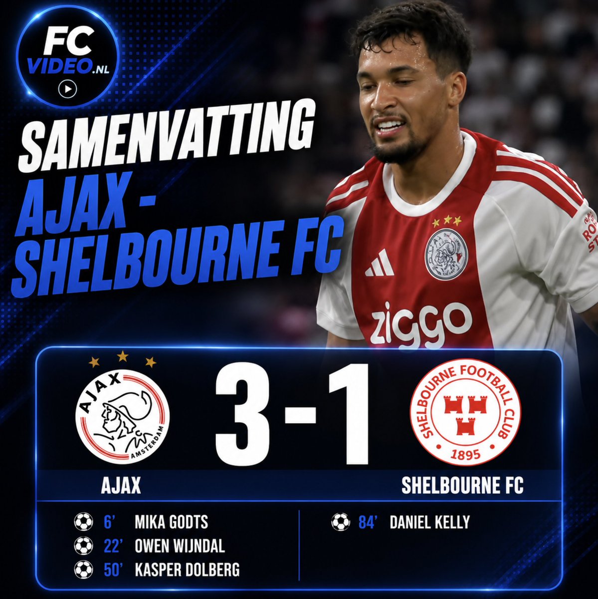 FCVideoNED's tweet photo. Samenvatting #Ajax - Shelbourne FC 3-1 #ajashe

https://t.co/MGAKNinau9 https://t.co/foTJqpaiay