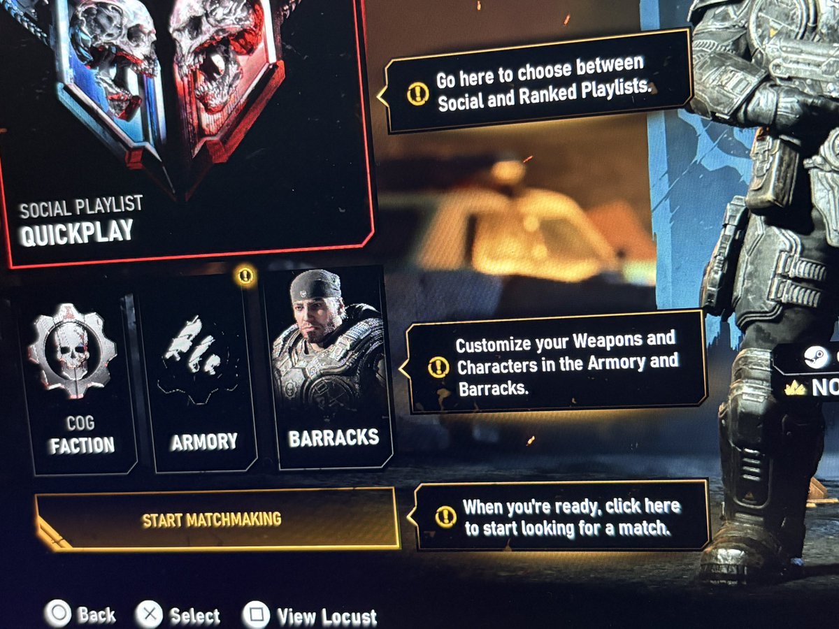 curatorgamingx's tweet photo. XBOX left the PS5 symbols in the pc version of Gears of War E Day 💀 S tier troll https://t.co/aApGIziH7C