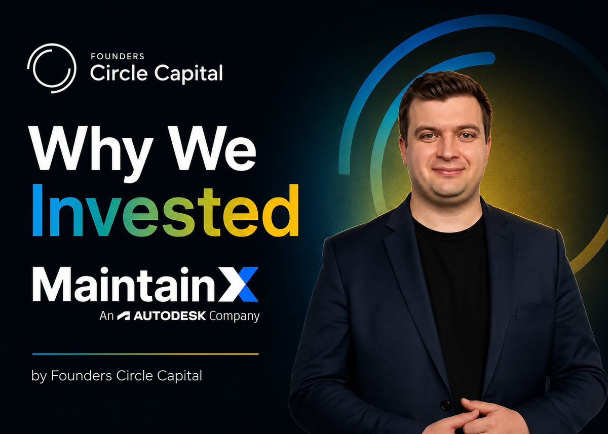 FoundersCC's tweet photo. In 2023, we met @MaintainX founder and CEO @CTurlica and invested alongside the company’s Series C. This week, @Autodesk officially completed its acquisition of MaintainX.

We’re thrilled for Chris and the entire MaintainX team and excited to see what they build with Autodesk!

Two of our Partners, @mkjung and Owen Van Arsdale, share their thoughts on the acquisition in our latest blog post: https://t.co/dCqIsBQ0Fd