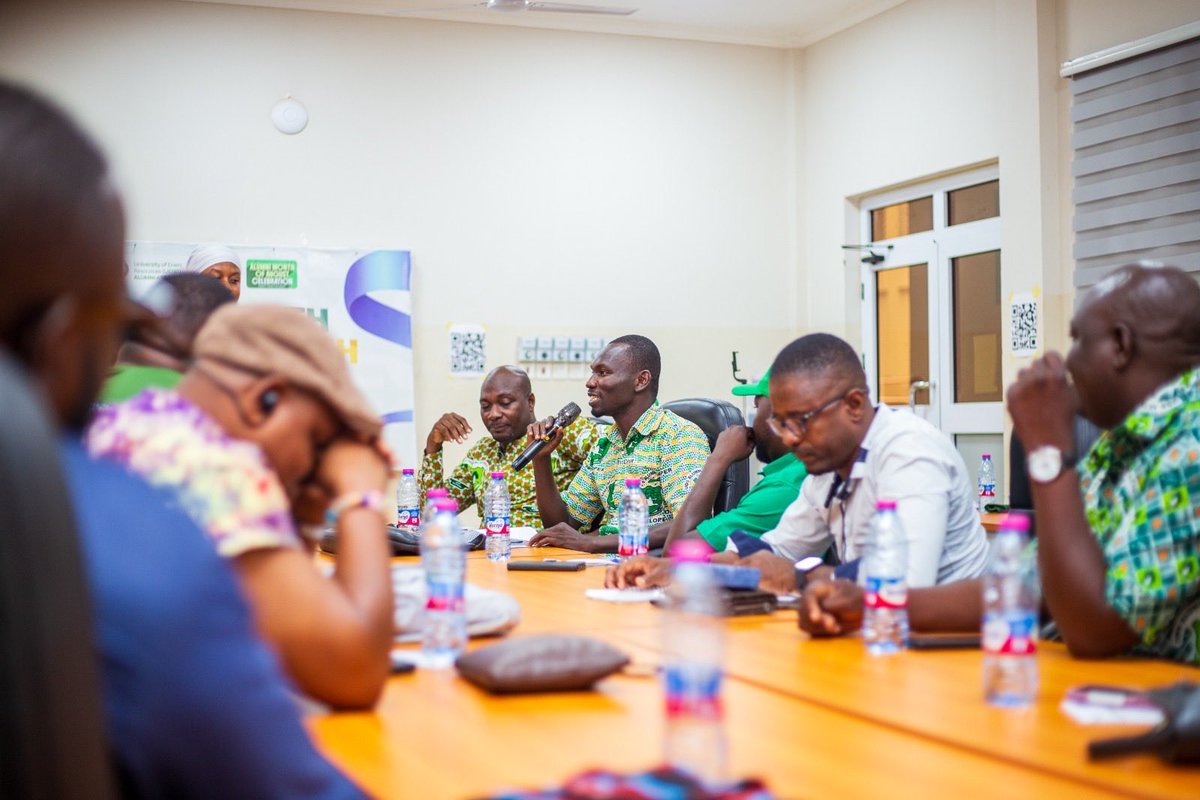 Alumni_UENR's tweet photo. 𝗔𝗟𝗨𝗠𝗡𝗜 𝗠𝗢𝗡𝗧𝗛 𝗢𝗙 𝗔𝗨𝗚𝗨𝗦𝗧 𝗖𝗘𝗟𝗘𝗕𝗥𝗔𝗧𝗜𝗢𝗡 

The Alumni Learning Session, was successfully organised with the UDS Alumni Association, providing an opportunity to share experiences, best practices and ideas on strengthening alumni engagement

#UENRisHome https://t.co/HMFVVh7wmO