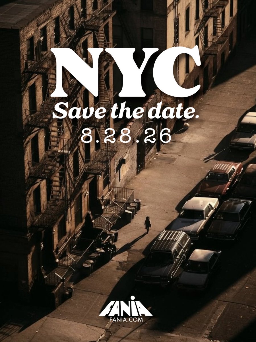 Faniamusic's tweet photo. 📍 New York. 8.28.26.
Gran Baile de Salsa, save the date. https://t.co/aJp4z3aFKR