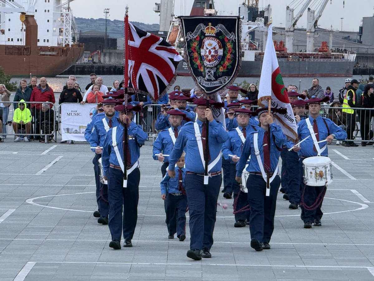 SRAikenUUP's tweet photo. Thank you to @BelfastBands for tonight’s superb musical evening on the iconic Titanic Slip Ways. Fleadh Cheoil na hÉireann 2026 has brought the best of our cultures to the fore in Belfast and this was an exceptional evening for all @uuponline @MichealMartinTD @little_pengelly https://t.co/uNY2YKvgT6