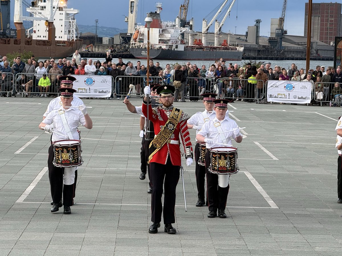 SRAikenUUP's tweet photo. Thank you to @BelfastBands for tonight’s superb musical evening on the iconic Titanic Slip Ways. Fleadh Cheoil na hÉireann 2026 has brought the best of our cultures to the fore in Belfast and this was an exceptional evening for all @uuponline @MichealMartinTD @little_pengelly https://t.co/uNY2YKvgT6