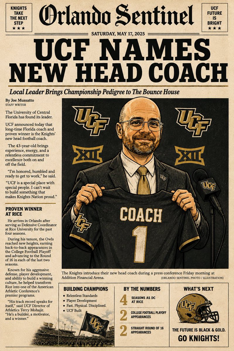 JSudds33's tweet photo. In CFB27 I was dc at rice for 4 years.  Just took the hc job at ucf and we are now 2 and 0.   Loving dynasty https://t.co/8OdITCBhM4
