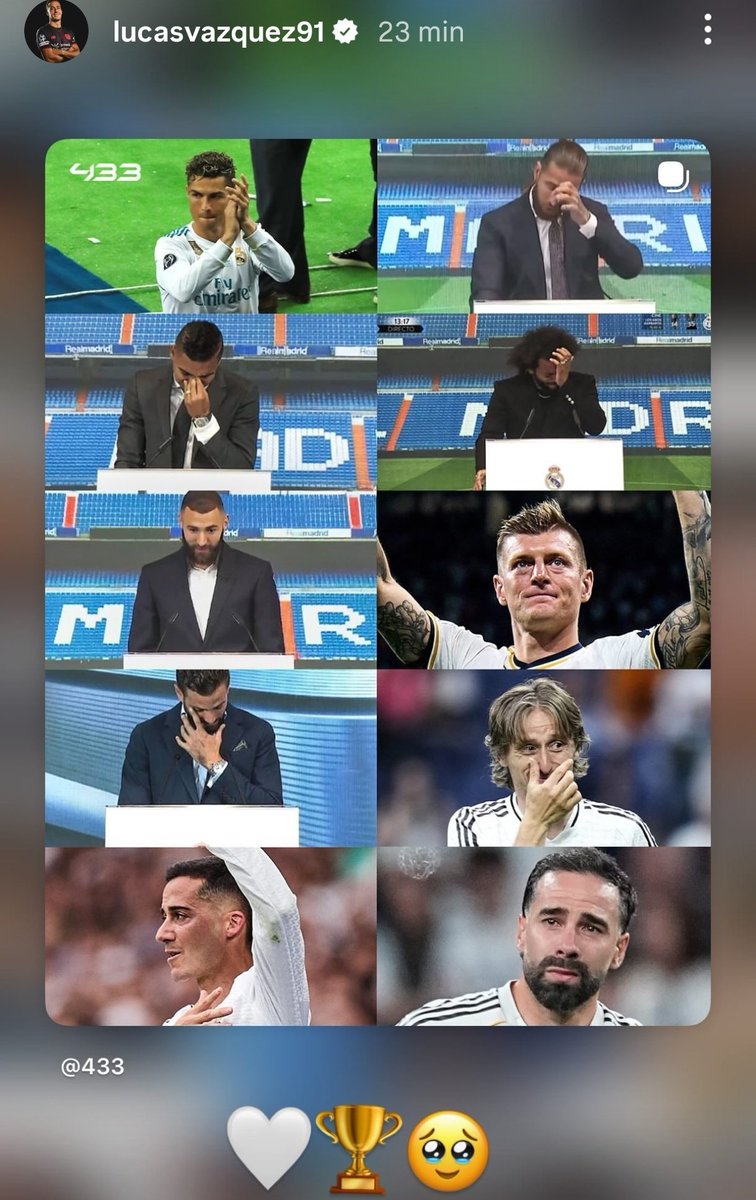 AdriRM33's tweet photo. Lucas Vázquez en IG 🥹🤍 https://t.co/Fxj4oAiVKh