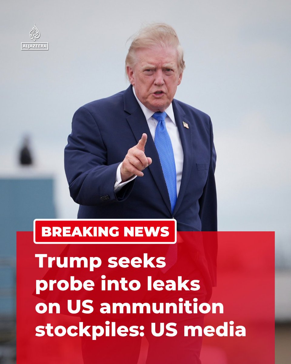 BREAKING: Trump Investigates Leaks on US Ammunition Stockpiles Amid Security Concerns