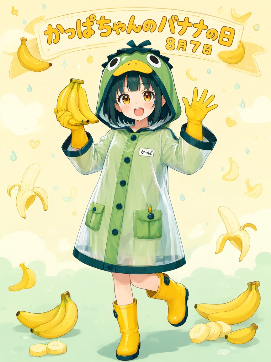 Kappa-chan Banana Day Poster