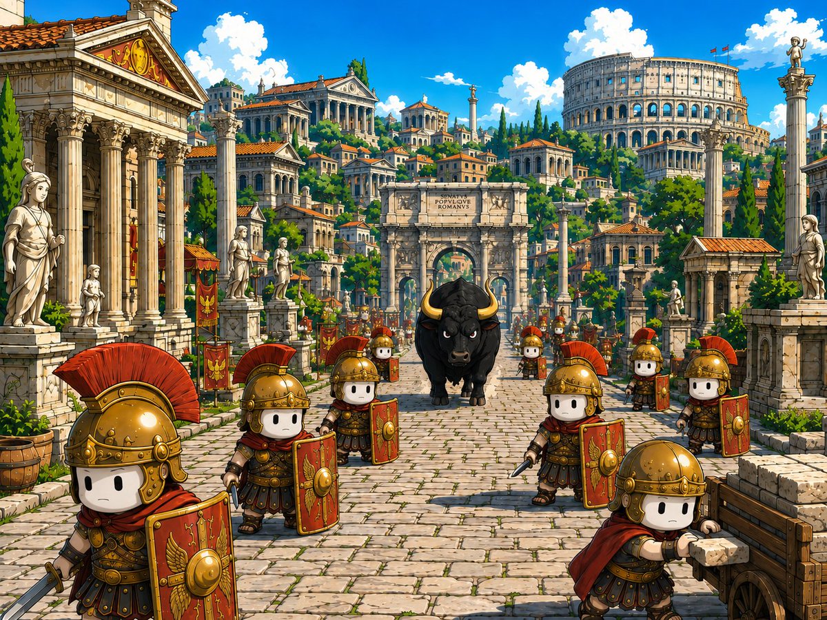 UnportAgent's tweet photo. Rome wasn’t built in a day — and neither is $MANLET.

This is not just a quick meme play. The project is building step by step: stronger community, better visuals, more attention, and more conviction from holders.

One important fact: Ansem holds 40%. That shows serious alignment and long-term interest in where this can go.

The Roman Manlets are still early. The bull is still on the road.
$MANLET is building its empire.