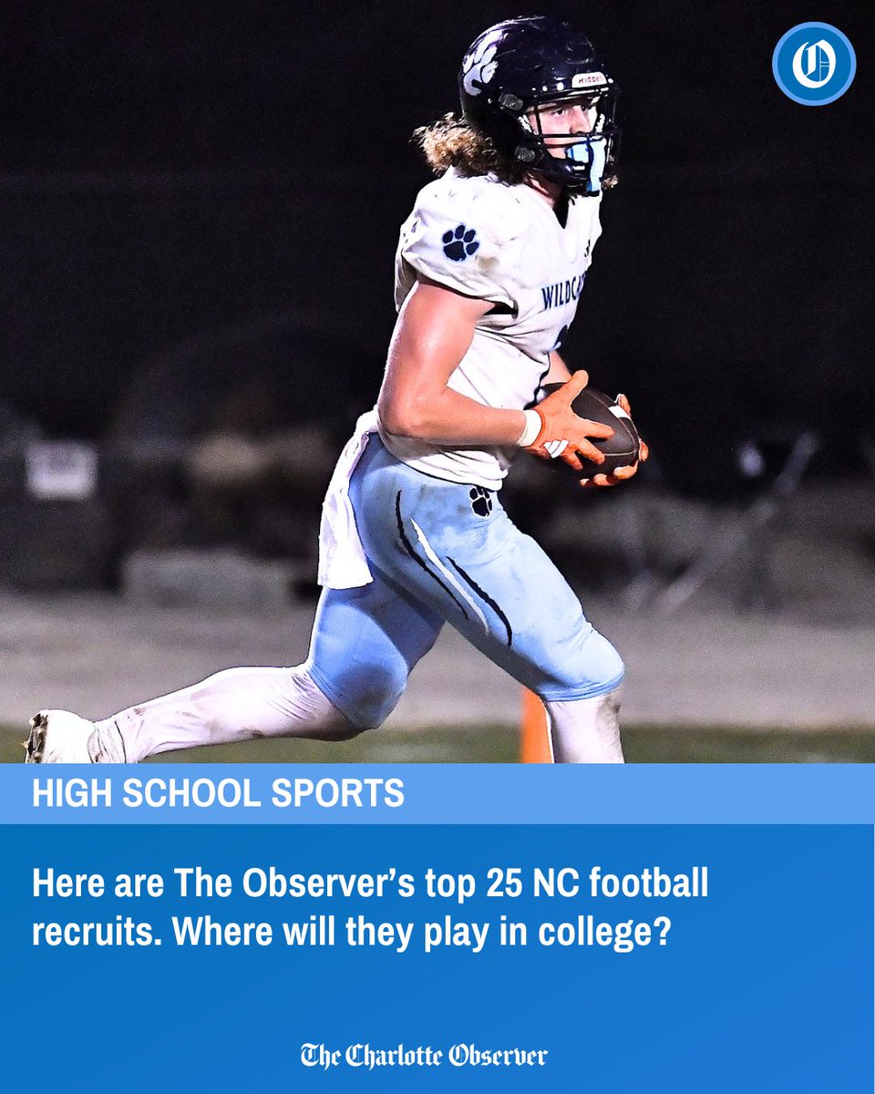 langstonwertzjr's tweet photo. Here is The Observer's annual ranking of the top 25 NC high school football recruits. 

Sixteen will play college ball out of state

Tap link below

https://t.co/kRrBIyIUJn https://t.co/0QbYHllOU1
