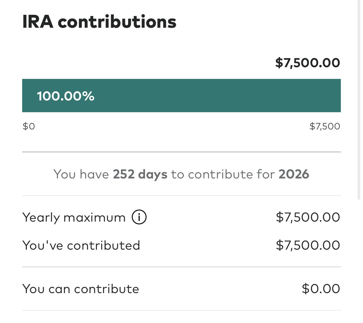 luke_vvv's tweet photo. Maxed out my Roth IRA for the year, how should I celebrate? https://t.co/kiQJN1qr2i