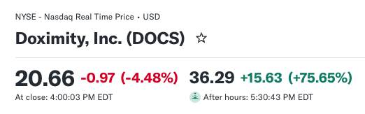 saso_capital's tweet photo. ok, wtf is this? 

$DOCS https://t.co/ELojYxCIXt