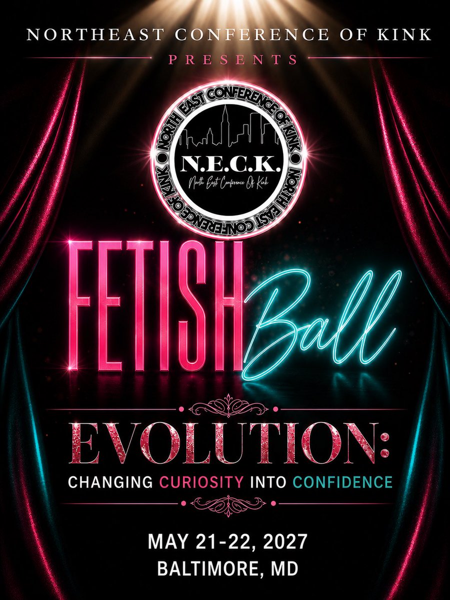 UniquelyKinked's tweet photo. The Evolution is Happening…

Fetish Ball 2027 is coming, and everything is changing. Join us as we celebrate Evolution: Changing Curiosity Into Confidence.  A weekend where growth, connection, self-discovery, and unapologetic expression take center stage. Join us! https://t.co/w1h7nzN3cR