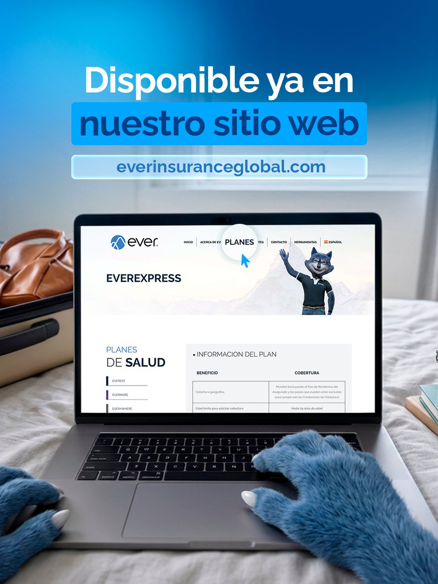 EverInsurance's tweet photo. ¡Tu tranquilidad a un clic! ✈️

Presentamos EVER® Express: cotiza y emite tu seguro de viaje en segundos desde nuestra web.

Entra a https://t.co/CCbtCxp5yR ➔ Planes ➔ EVER® Express ➔ clic en Aplicar y ¡listo! Viaja protegido sin trámites.

#forEVERwithyou https://t.co/W8NufEE6SA