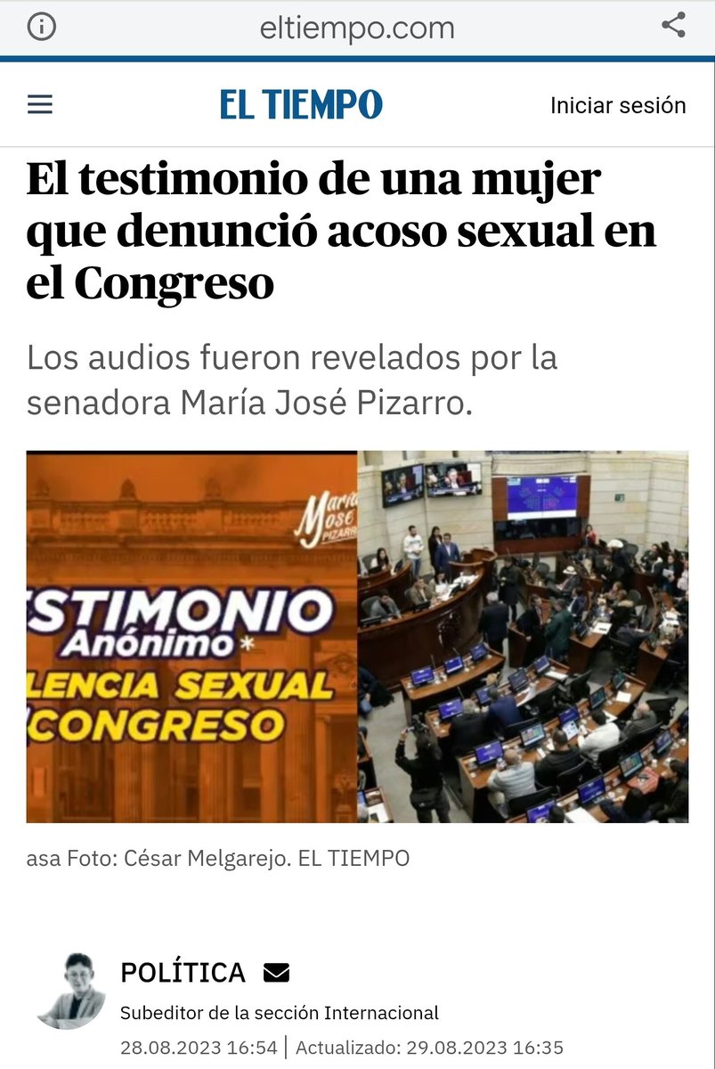 RojasJaimesJuli's tweet photo. ¿De verdad pretenden poner como #Contralor a una persona que fue señalada públicamente en #denuncias por presunto acoso laboral y sexual? La lucha contra la #corrupción también empieza por elegir funcionarios intachables. Abro 🧵 https://t.co/D2y4t2w5zv
