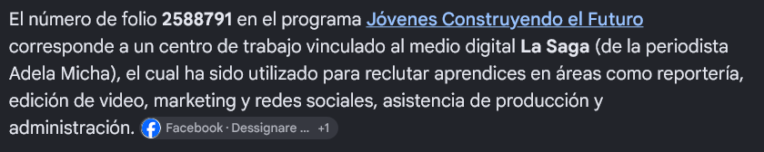 huichol19's tweet photo. Vergüenza. En la empresa de @Adela_Micha que produce su programa #LaSaga contratan aprendices que provienen del programa social Jóvenes Construyendo el Futuro para solo pagar la mitad de su salario. Obvio, después de criticar que los programas sociales no sirven para nada. https://t.co/MPLtvTRE5j