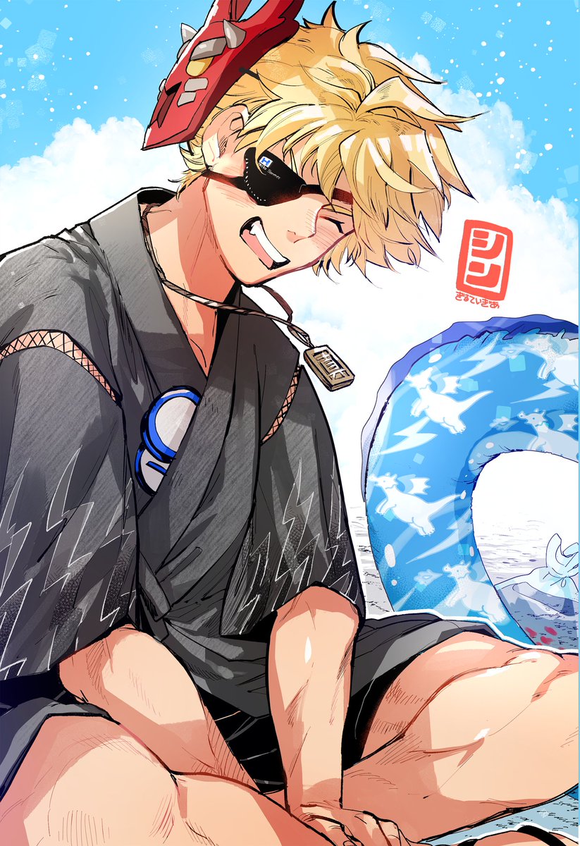 1_ssmk's tweet photo. 夏コミは夏グッズが作れて楽しいです🍉また行くからね～☀️ https://t.co/ppDghTZdOi
