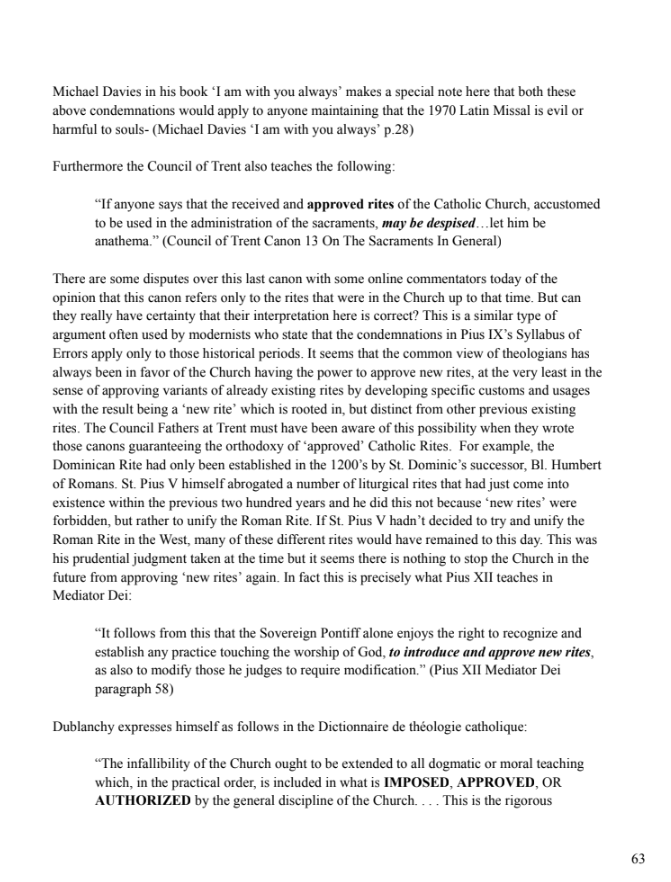 R_Catholic_News's tweet photo. I have attended the SSPX for 25 years and I know for a fact that is not true, but that will just be he said she said stuff.

Im sure you are a great person and God bless you for keeping up the fight.

I like to pressure people who say the new mass is illegitimate or an offense to God,. I encourage you to read the text of v2 on the new mass, and even Michael Davis ''the new mass and vatican 11'' because when they examine it, it just isnt. 

It is not the official promulgated new mas that is an issue and offense to God, but the abuses  to the liturgy and lack of disciple, and possible infiltration.

The SSPX only says that because they have to in order to keep their position, otherwise they would just have to say a reverent new mass if they admitted the new mass was legitimate. 

No one has ever offered a reason why the new mass is offense to  God and intrinsically evil as the SSPX claims. They give reasons why the personally thin that is the case, but they dont have any Church teaching, canon law or catechism to back up their claims.

That is such a big claim to, to say that Christ's Church called upon the Holy Ghost and officially promulgated through all the proper channels and authority to all the faithful and bound them to a liturgy that was evil and offensive to God....all with just personal opinion, because it is not good enough, doesnt say enough times that it is a sacrifice etc....

I wouldnt put my soul on the line promoting that stuff.
Call out the abuses , please, but leave the actual text of the new mass promulgated by His Church alone, it fulfils all requirements! Here is something to read if you want to continue to make that claim. If you send me your email I can send you the entire article