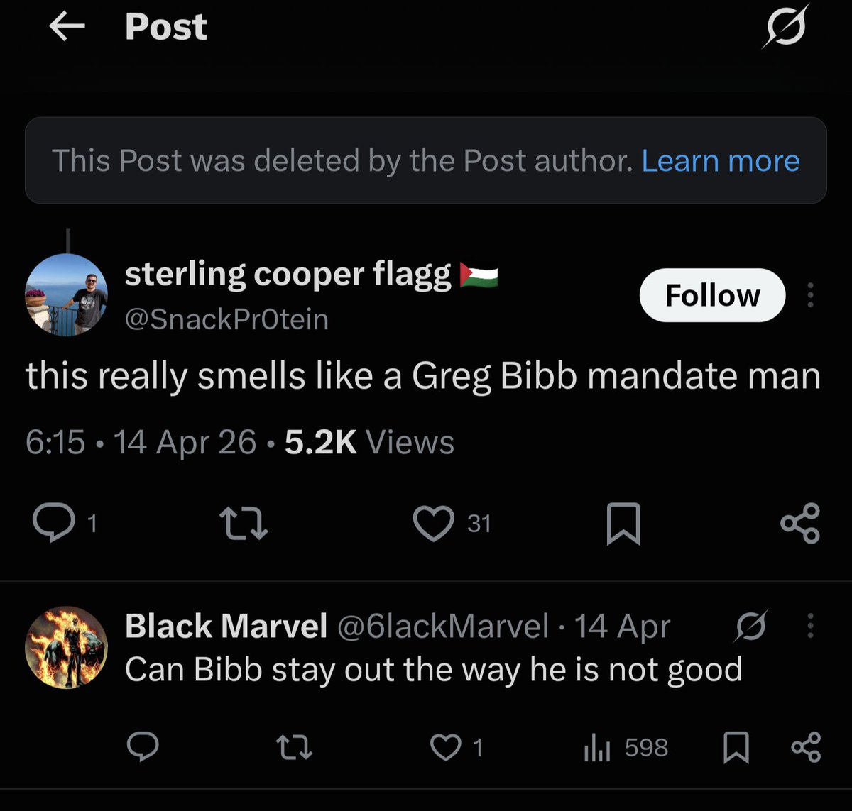SwishTales's tweet photo. He deleted his original tweet where he was spewing his inside Bibb conspiracy theory. Fully believing that there was an "inside job" https://t.co/3qv0KJIytC