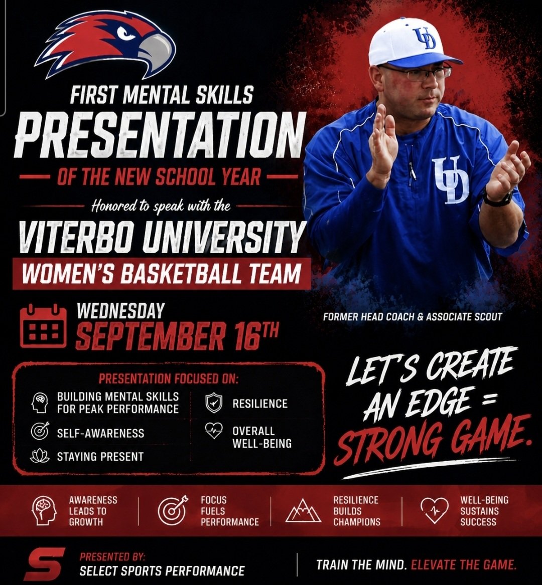 Focus_On_2Day's tweet photo. Excited to kick off the new school year with my first Mental Skills presentation of the year!

Honored to work with the Viterbo University Women’s Basketball Team on September 16th.

Let’s Create an Edge = Strong Game.

#MentalSkills #SportsPerformance #SelfAwareness https://t.co/xoEcXUCccC