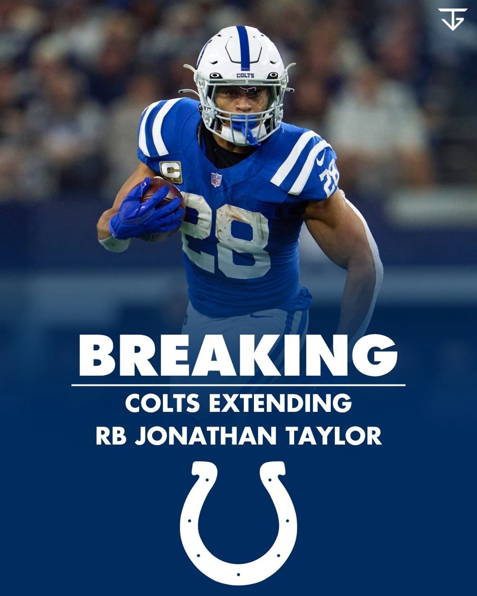 flaccodicaprio's tweet photo. The Indianapolis #Colts and RB Jonathan Taylor reached an agreement on a 2-year, $44 million extension worth up to $47 million with $39 million guaranteed, per @adamschefter and @rapsheet. https://t.co/FLoqfp5dQv