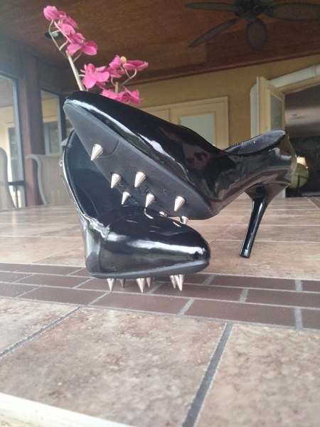 NoMercySistersx's tweet photo. I'd still really love to buy these heels, could you imagine being trampled in them.  I'd enjoy it so much!  Anyone fancy treating me to them? https://t.co/6zf8SnyhIw