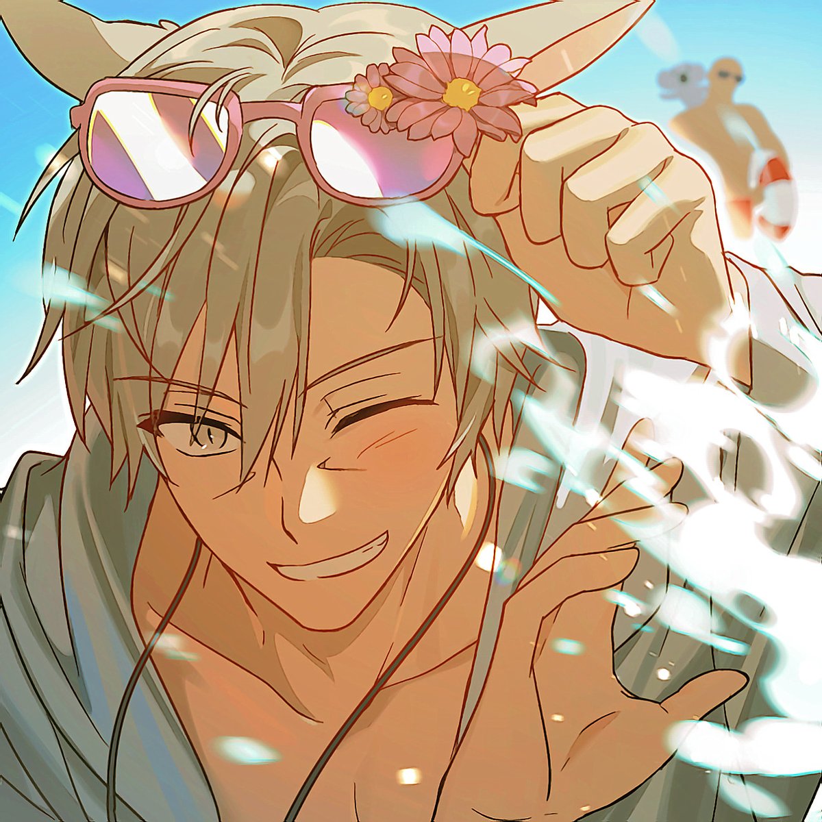 minicc_ff14's tweet photo. 여름 떼모로 세영님과 2인합작 했어요 ^///^😎☺️🩶🩵✨ https://t.co/38IyxRxqJl