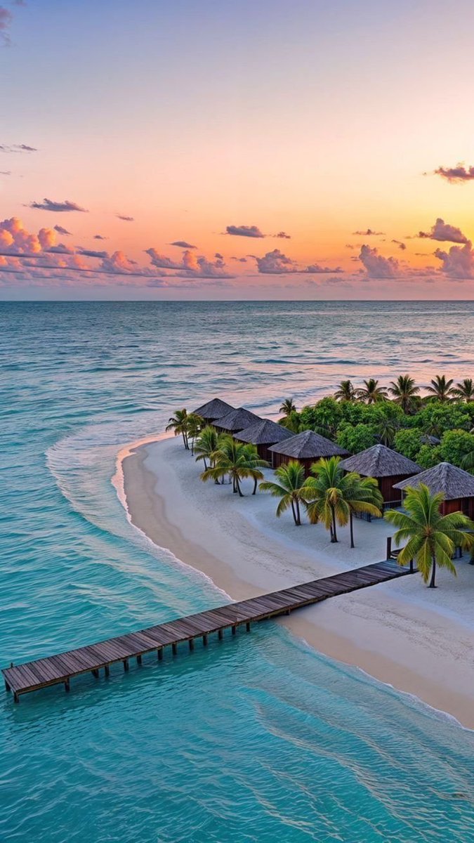 TravelBucketX's tweet photo. Sunset in Maldives 🇲🇻 https://t.co/c6ulHS84VZ